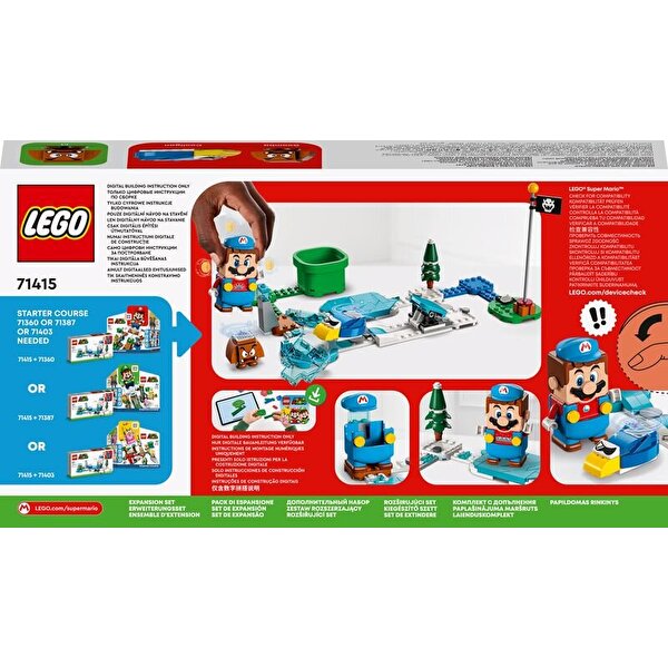 LEGO Super Mario Ice Mario Kostümü ve Frozen World Ek Macera Seti 71415