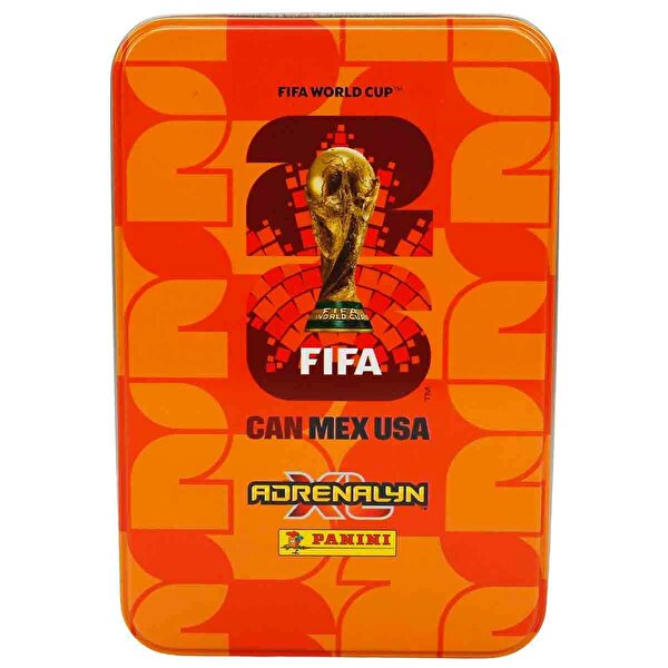 FIFA World Cup 2026 Adrenalyn XL Trading Card Metal Kutu Turuncu