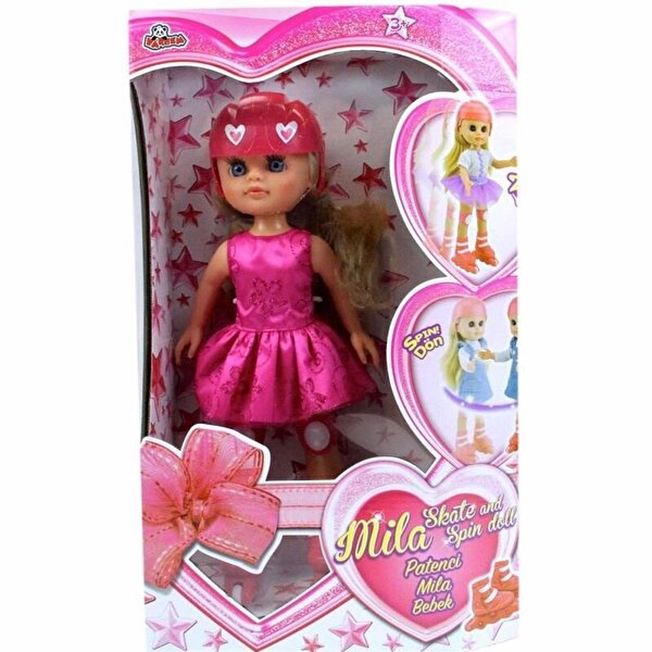 Paten Süren Pilli Beyaz Elbiseli Mila Bebek