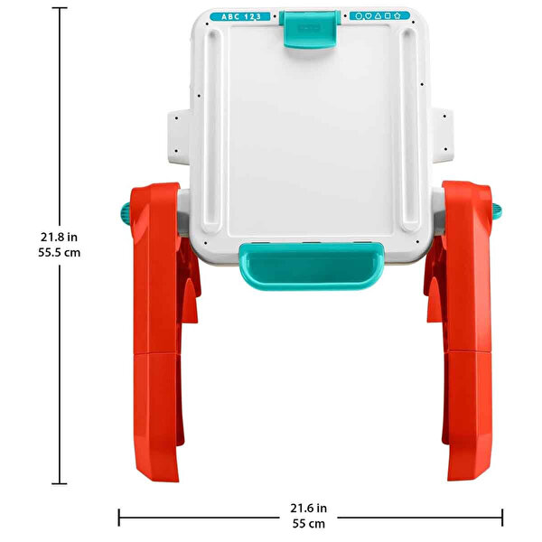 Fisher Price 4'ü 1 Arada iSesli ve Işıklı Eğlen ve Öğren Aktivite ve Çizim Masası JLM96