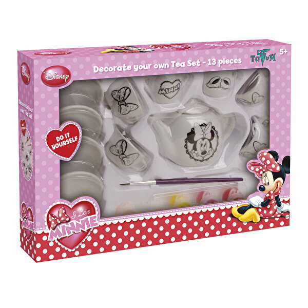Disney Minnie Porselen Çay Boyama Seti