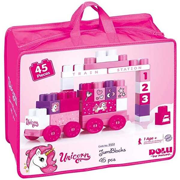 Unicorn Çantalı Mega Blok 45'li