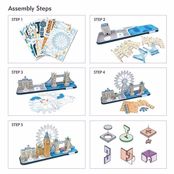 Cubic Fun London 107 Parça 3D Puzzle