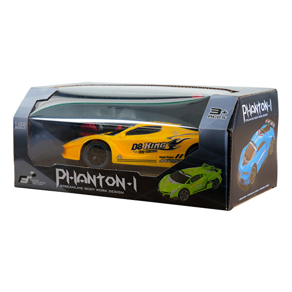 Full Fonksiyon Pilli 1:22 Ölçek Uzaktan Kumandalı Sarı Araba