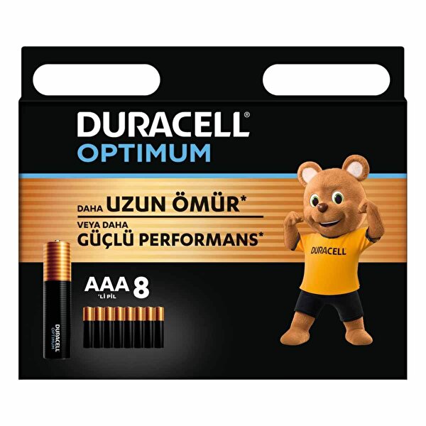Duracell Optimum  8’li AAA İnce Kalem Pil