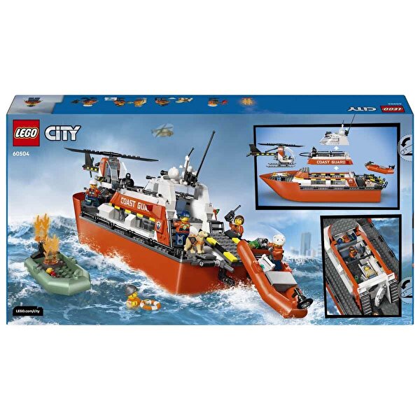 LEGO City Sahil Güvenlik Kurtarma Botu ve Helikopteri 60504