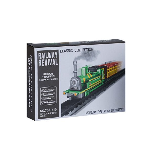 Railway Revival Classic Collection Maket Tren Seti Rongjian Type Steam Locomotive