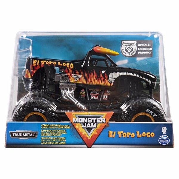 Monster Jam 1:24 El Toro Loco Alevli Siyah