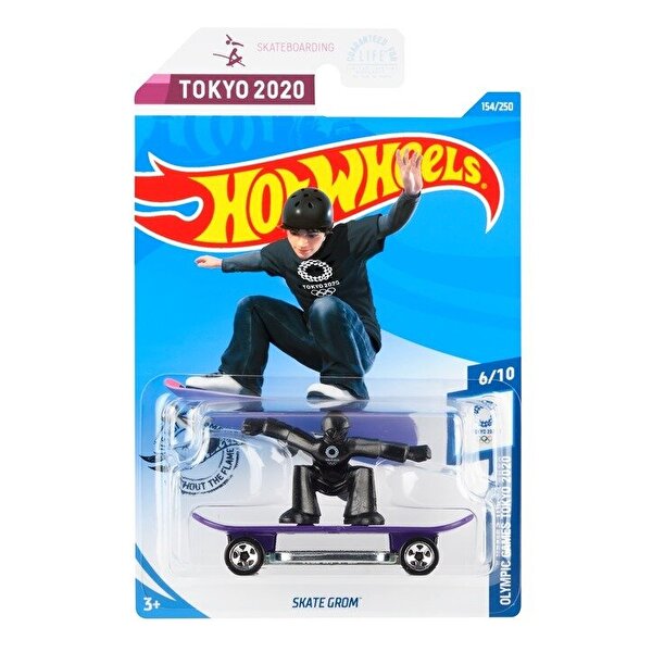 Hot Wheels Tekli Araba Skate Grom GHC96