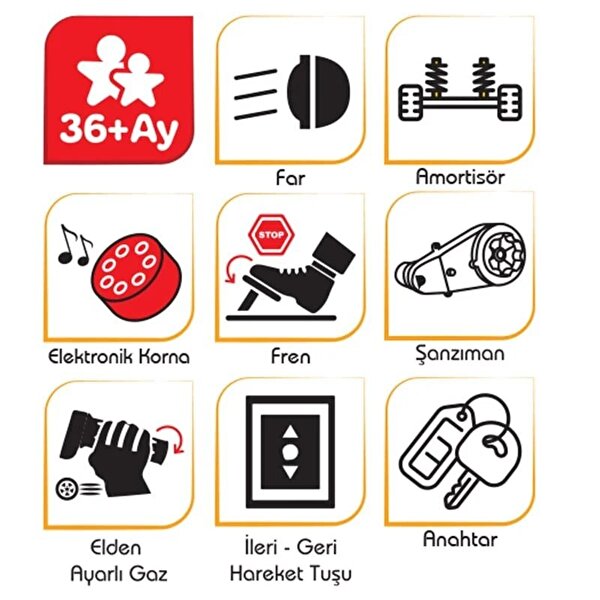 Pilsan Chopper 12V Akülü Motosiklet