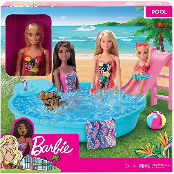 Barbie ve Eğlenceli Havuzu GHL91
