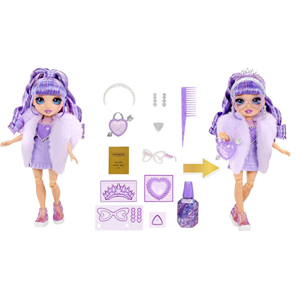 Rainbow High Kristal Serisi Bebekleri Violet Willow