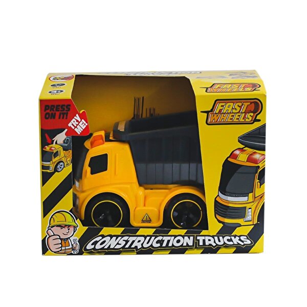 Fast Wheels Sesli ve Işıklı İnşaat Araçları Damperli Kamyon