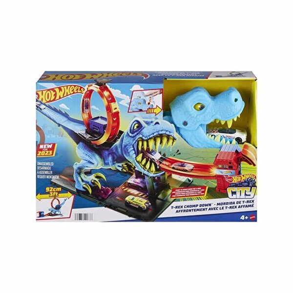 Hot Wheels Dİnazor ile Mücadele Oyun Seti HKX42