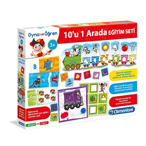 Clementoni Oyna ve Öğren - 10'u 1 Arada Eğitim Seti