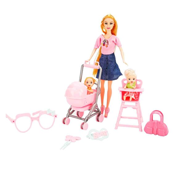 Cindy Pusetli ve Mama Sandalyeli Oyun Seti