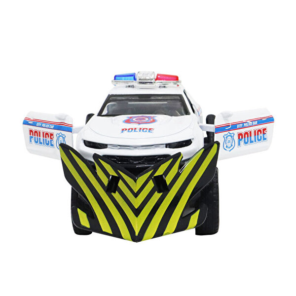 Çek Bırak Kar Küreme Polis Aracı Beyaz