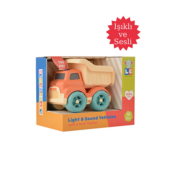 Let's Be Child Işıklı ve Sesli Minik Kamyon Turuncu