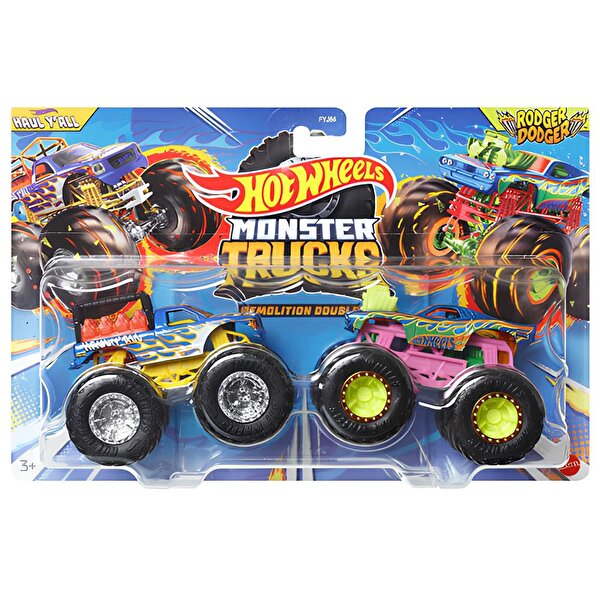 Hot Wheels Monster Trucks Güçlü İkili 1:64 Arabalar Haul Y'all Rodger Dodger HWN60
