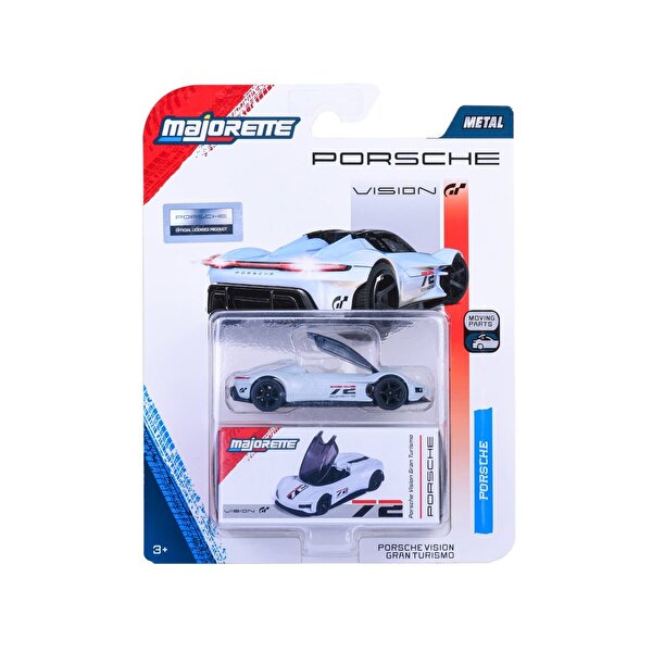 Majorette Porsche Deluxe Metal Model Araba Porsche Vision Gran Turismo Beyaz