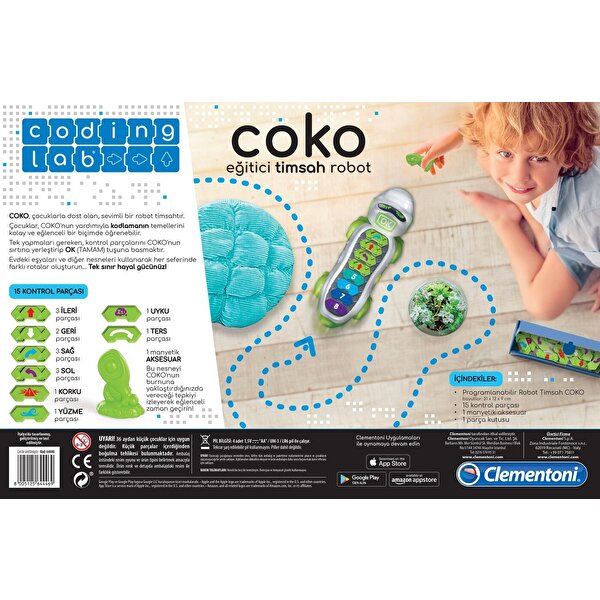 Clementoni Coding Lab Coko Eğitici Timsah Robot