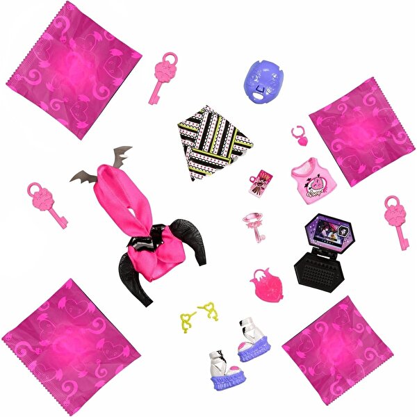 Monster High Gizemli Arkadaşlar Neon 3. Seri Draculaura HNF78