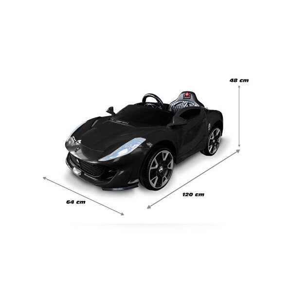 Uzaktan Kumandalı Style 12 Volt Akülü Siyah Araba