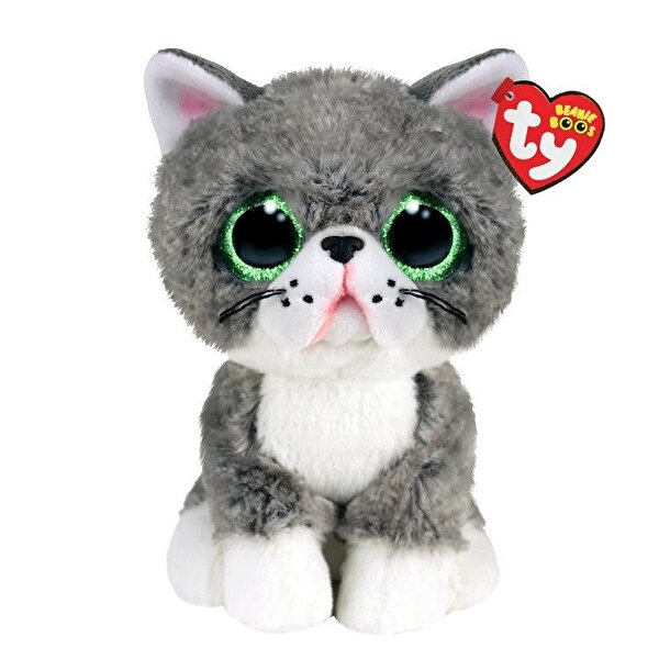 TY Beanie Boos Gri Kedi Fergus 15 Cm