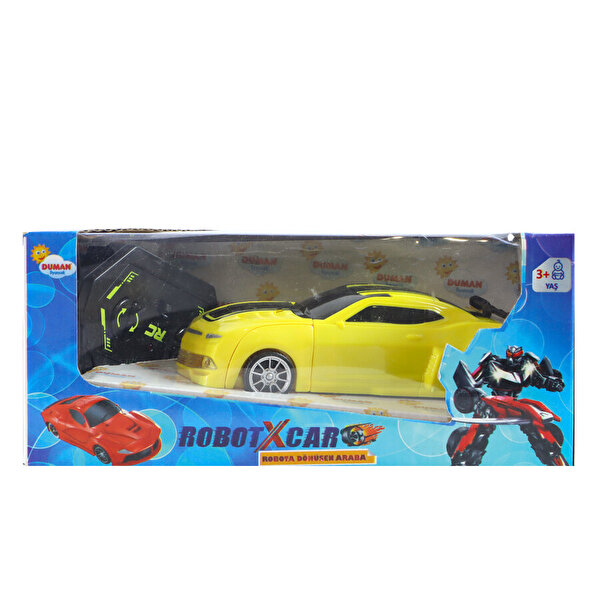 Uzaktan Kumandalı Robot Olan Sarı-Siyah Araba