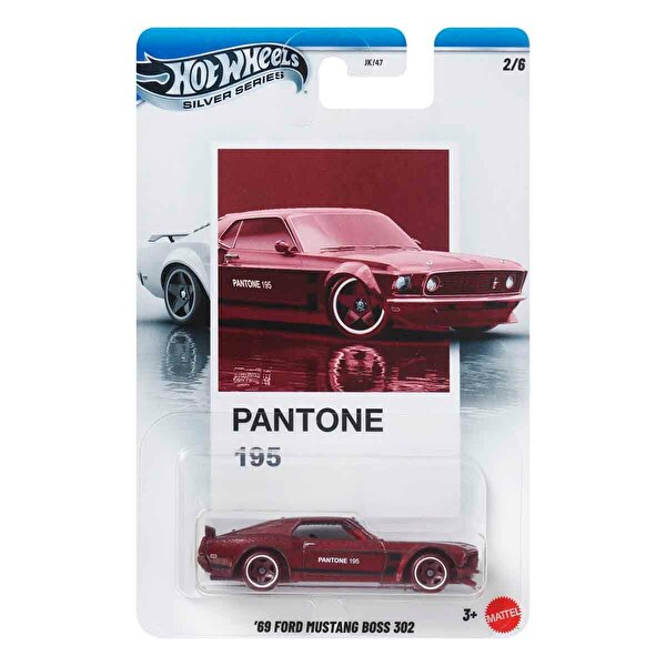 Hot Wheels Silver Serisi Pantone Diecast Arabalar 69 Ford Mustang Boss JKY48