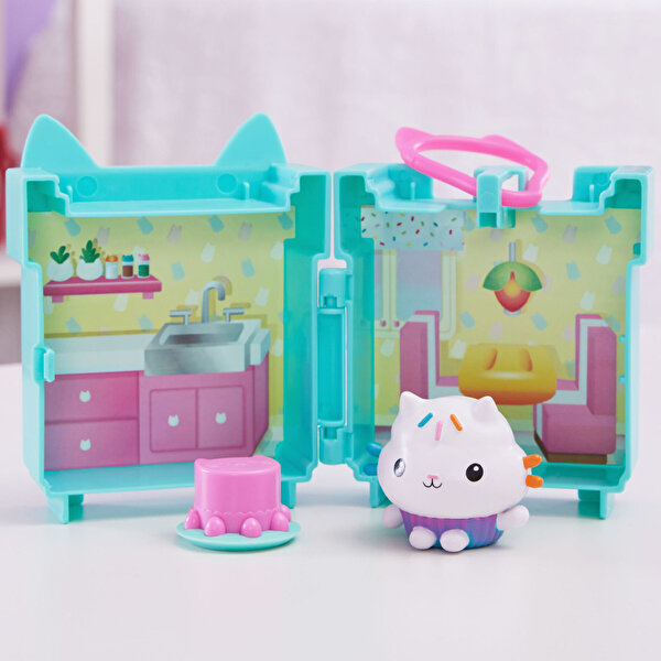 Gabby Dollhouse Klipsli Mini Oyun Seti Cakey Cat