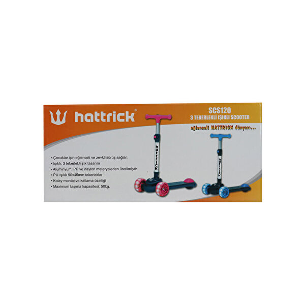 Hattrick Işıklı 3 Tekerlekli Scooter Scs120