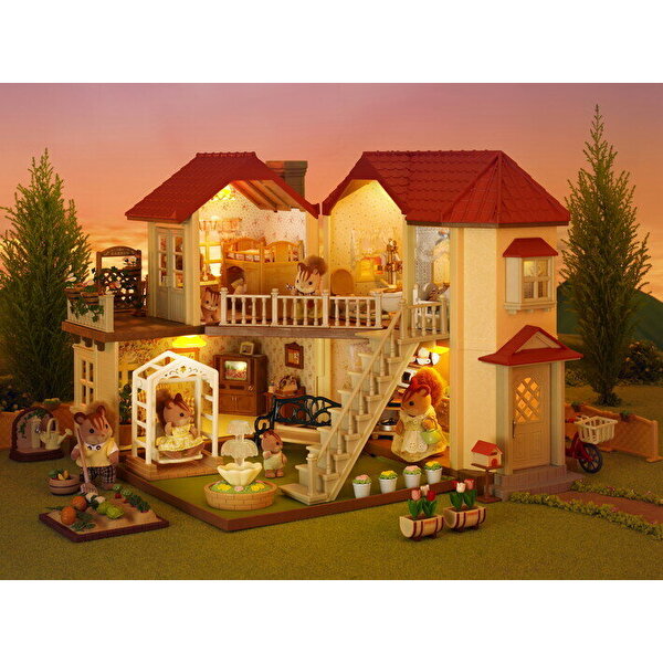Sylvanian Families Kırmızı Çatılı Işıklı Şehir Evi 5302