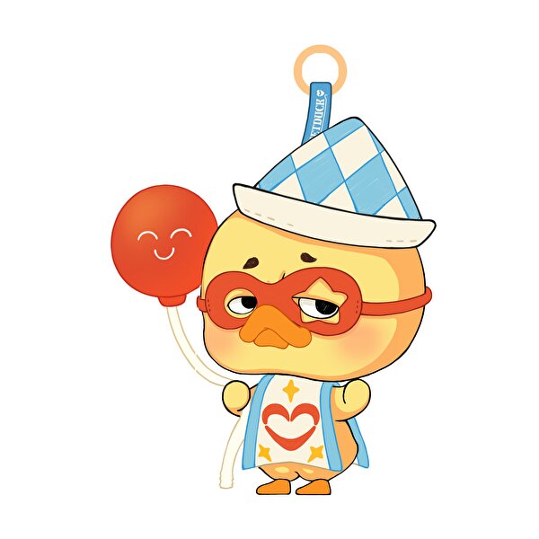 Upset Duck Crazy Circus Serisi Peluş Anahtarlık Sürpriz Paket