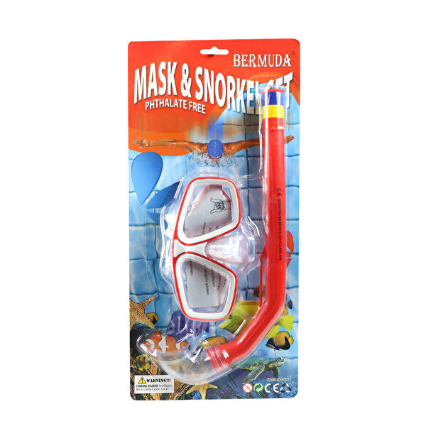 Maske Şnorkel Set Kırmızı