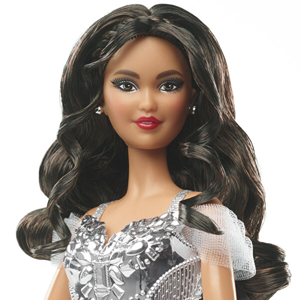 Barbie 2021 Mutlu Yıllar Bebeği Kumral GXL20