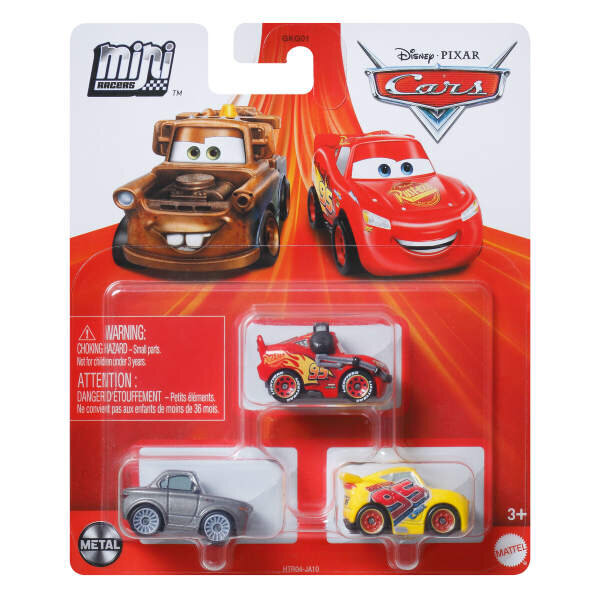 Cars Mini Karakter Arabalar Üçlü Paket HTR04