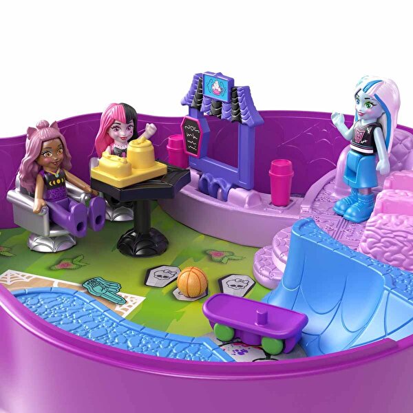 Polly Pocket Monster High Temalı Kompakt Oyun Seti HVV58