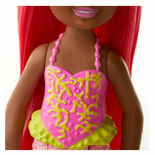 Barbie Dreamtopia Chelsea Denizkızı Bebekler Kırmızı GJJ87