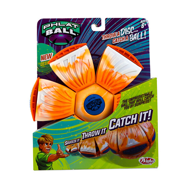 Phlat Ball V3 Turuncu-Beyaz Desen