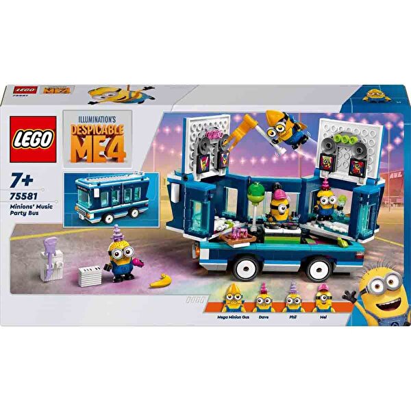 LEGO Despicable Me 4 Minyonların Müzikli Parti Otobüsü 75581