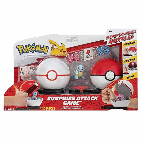 Pokemon Surprise Attack Oyun Seti S1 Squirtle Ve Jigglypuff