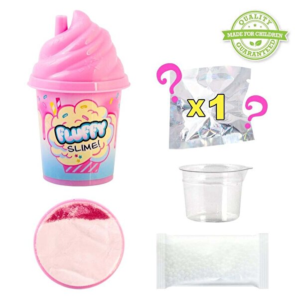 So Slime Fluffy Slime Shaker Pembe