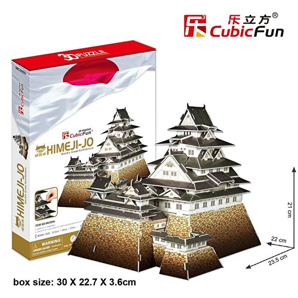 Cubic Fun 3D Puzzle 89 Parça Himeji-Jo Kalesi Tokyo Japonya