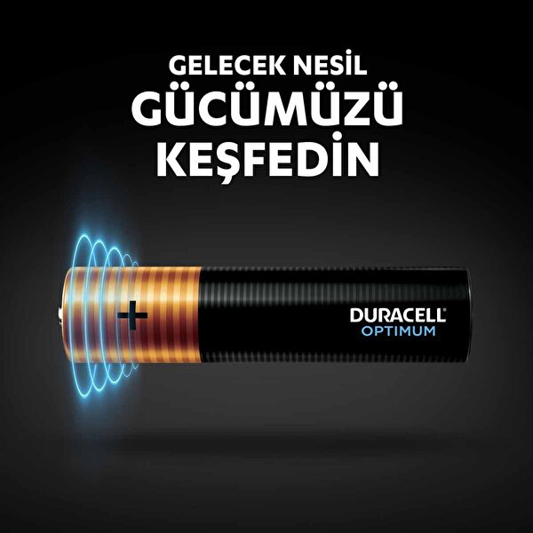 Duracell Optimum 4’lü AAA İnce Kalem Pil