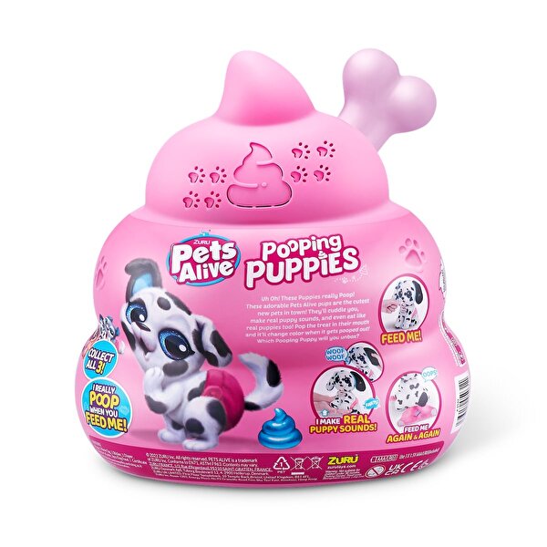 Pets Alive Sürpriz Sesli Köpeğim Pembe Kemik 9542