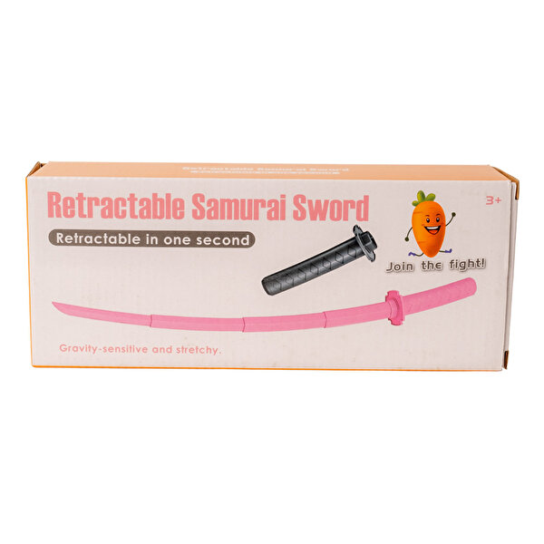 3D Geri Çekilebilir Samuray Kılıcı Siyah