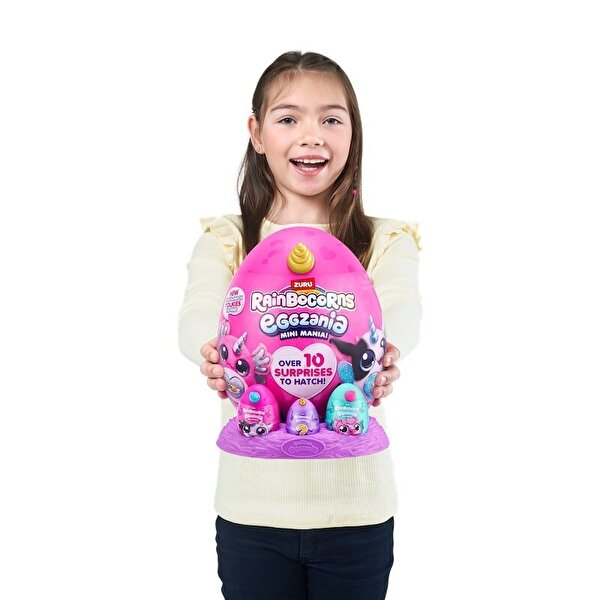 Rainbocorns Mini Eggzania Sürpriz Peluş Beyaz Boynuz