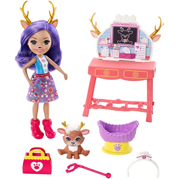 Enchantimals Bebekleri Veteriner Oyun Seti GBX04