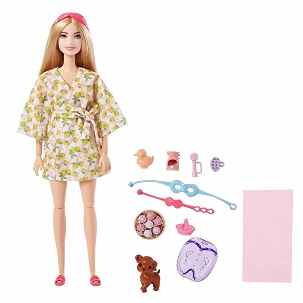 Barbie Wellness Barbie'nin Spa Günü Bebekleri HKT90